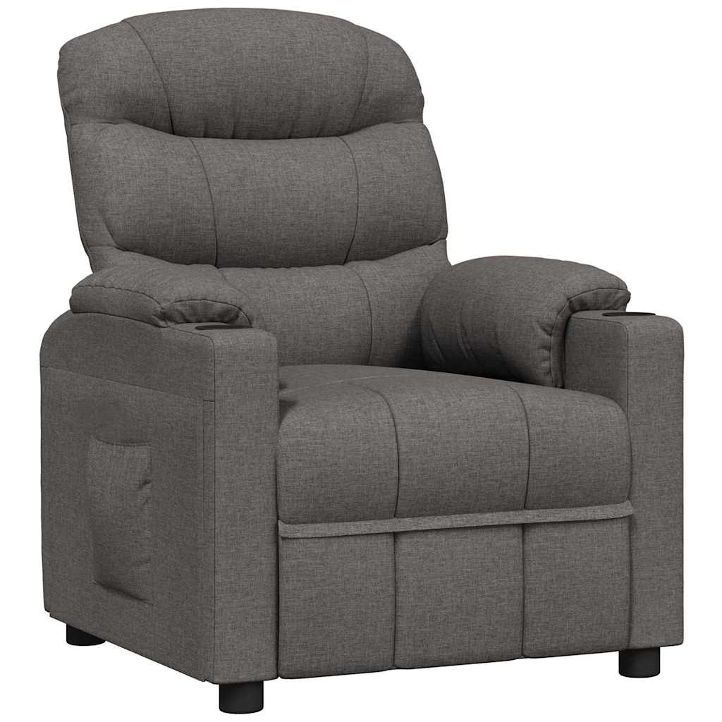 Vidaxl fauteuil verstelbaar stof donkergrijs