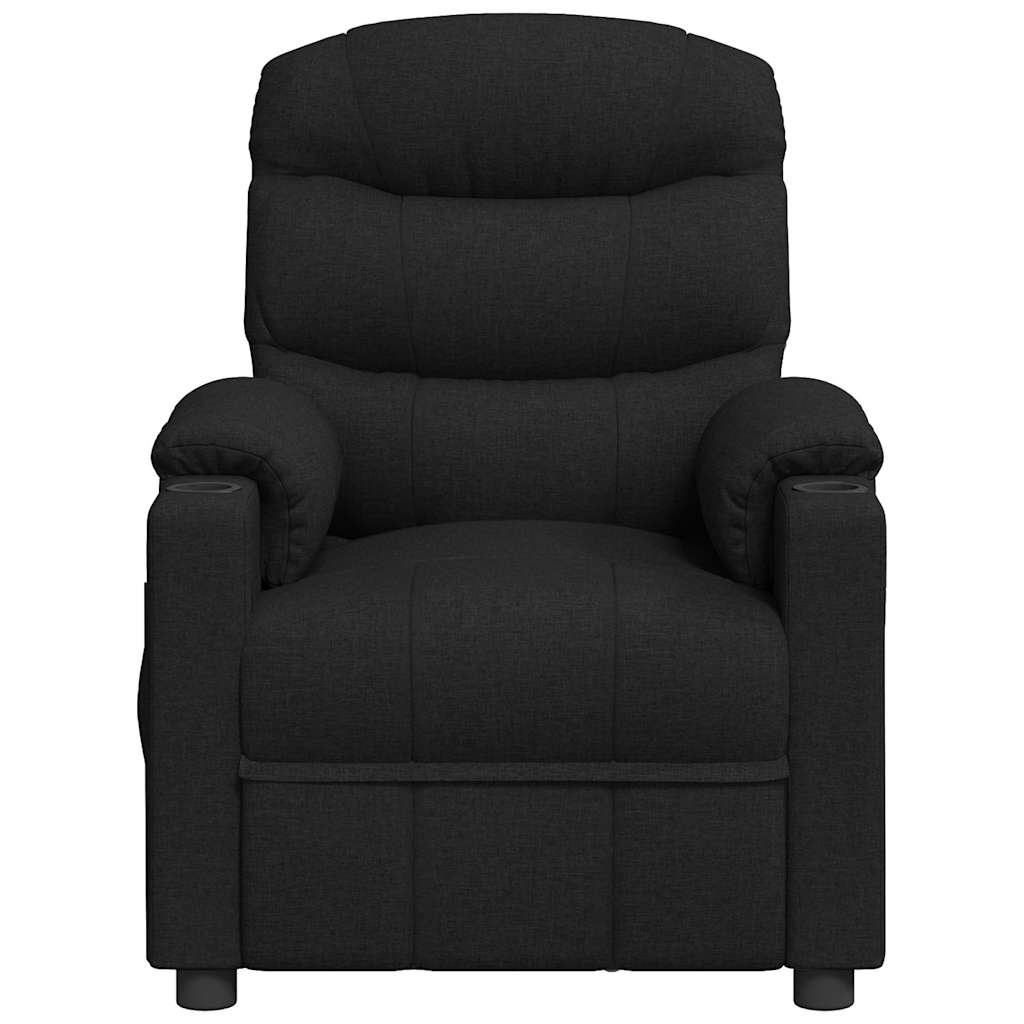 Vidaxl massagestoel stof zwart