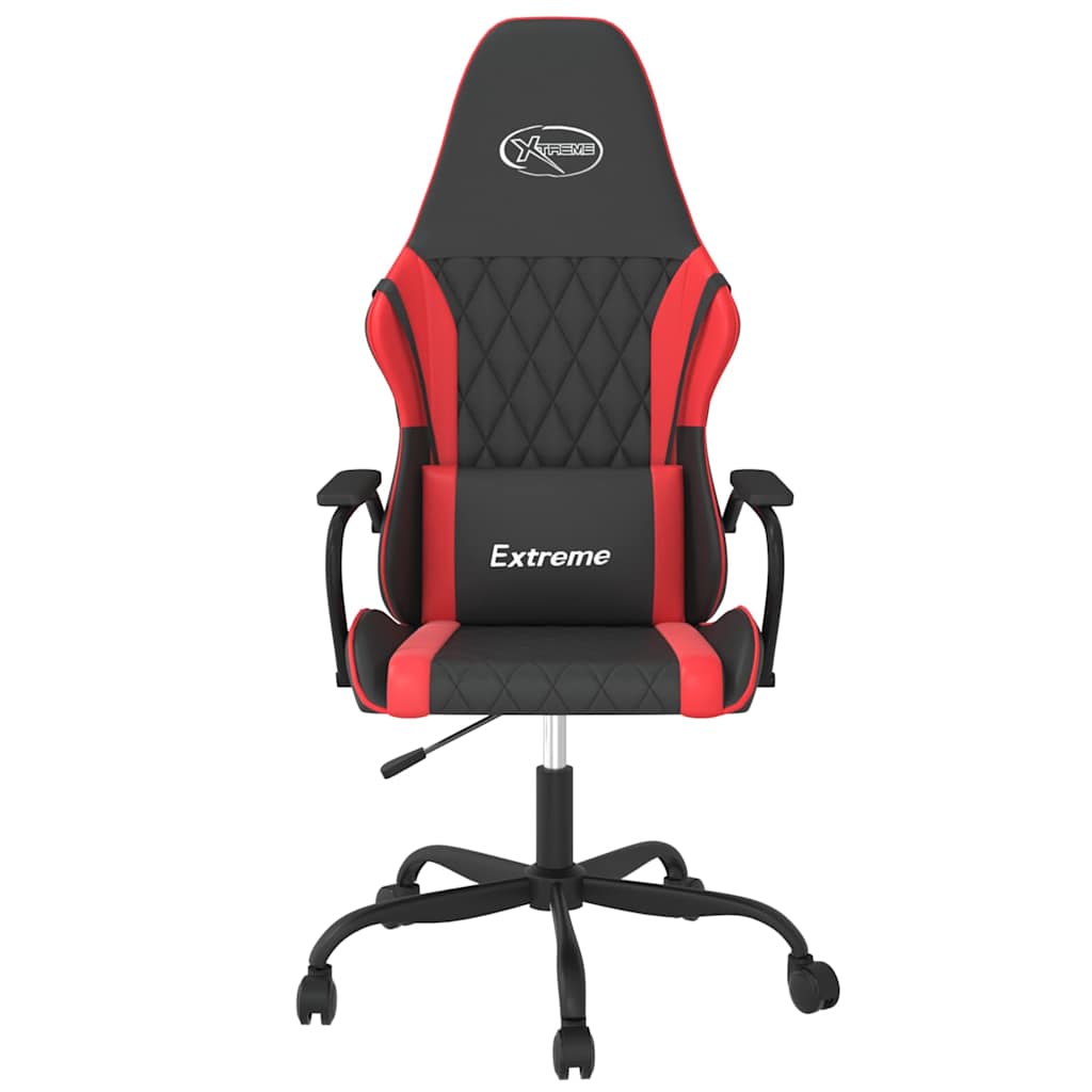 Vidaxl massage gamestoel kunstleer zwart en rood