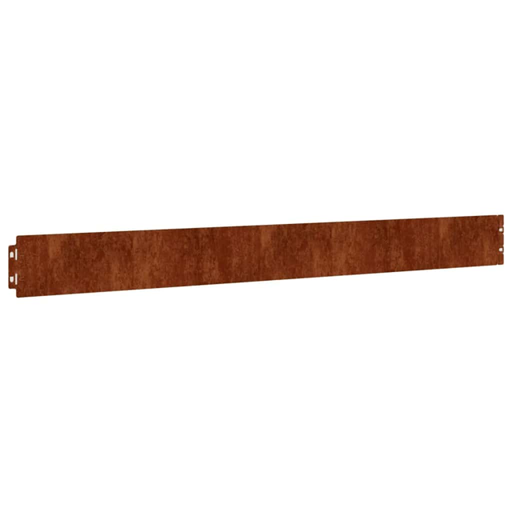 Vidaxl -Gazonkanten 50 Stück 10x103 cm Flexibler Cortenstaal