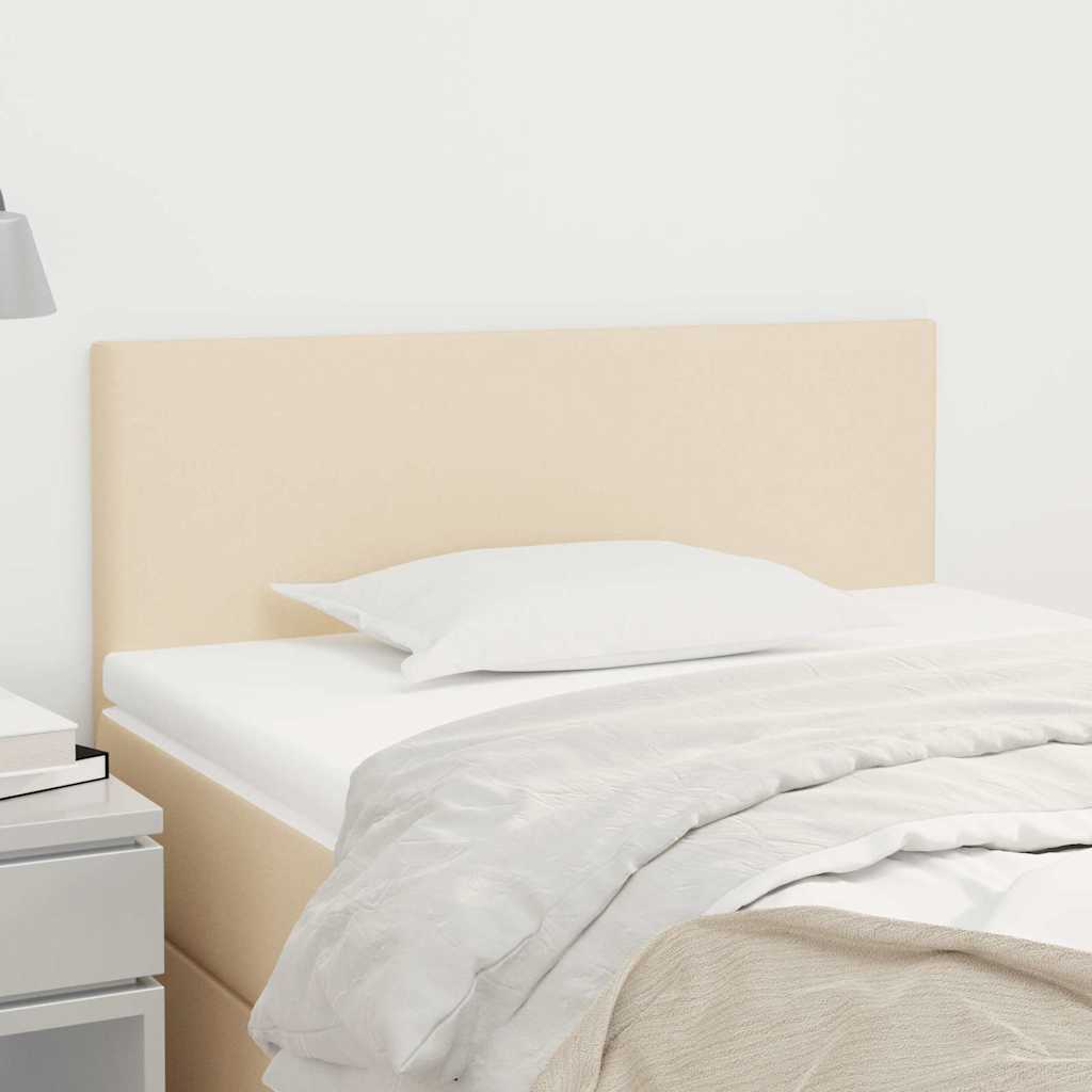 Vidaxl hoofdbord 80x5x78 88 cm stof crèmekleurig