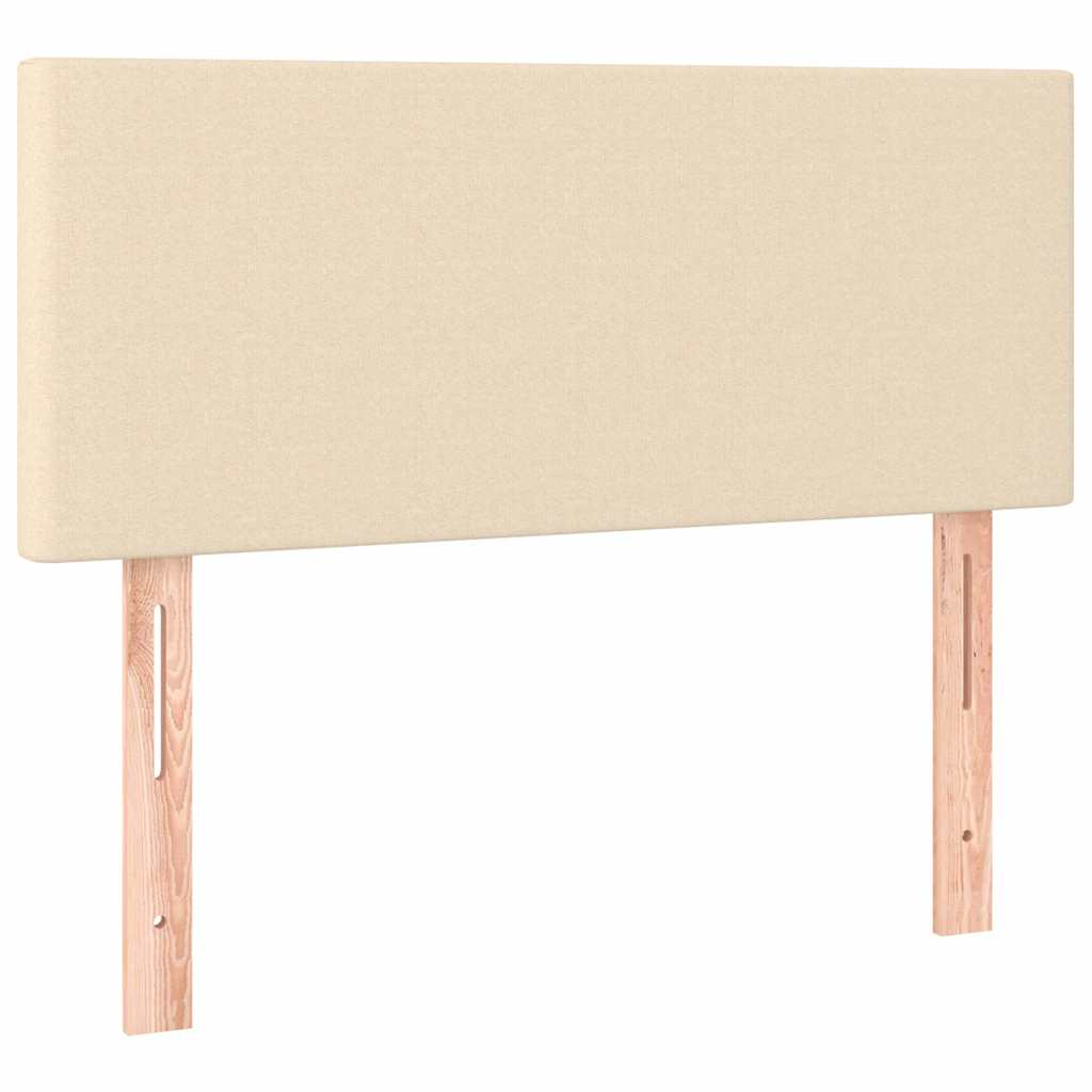 Vidaxl hoofdbord 90x5x78 88 cm stof crèmekleurig
