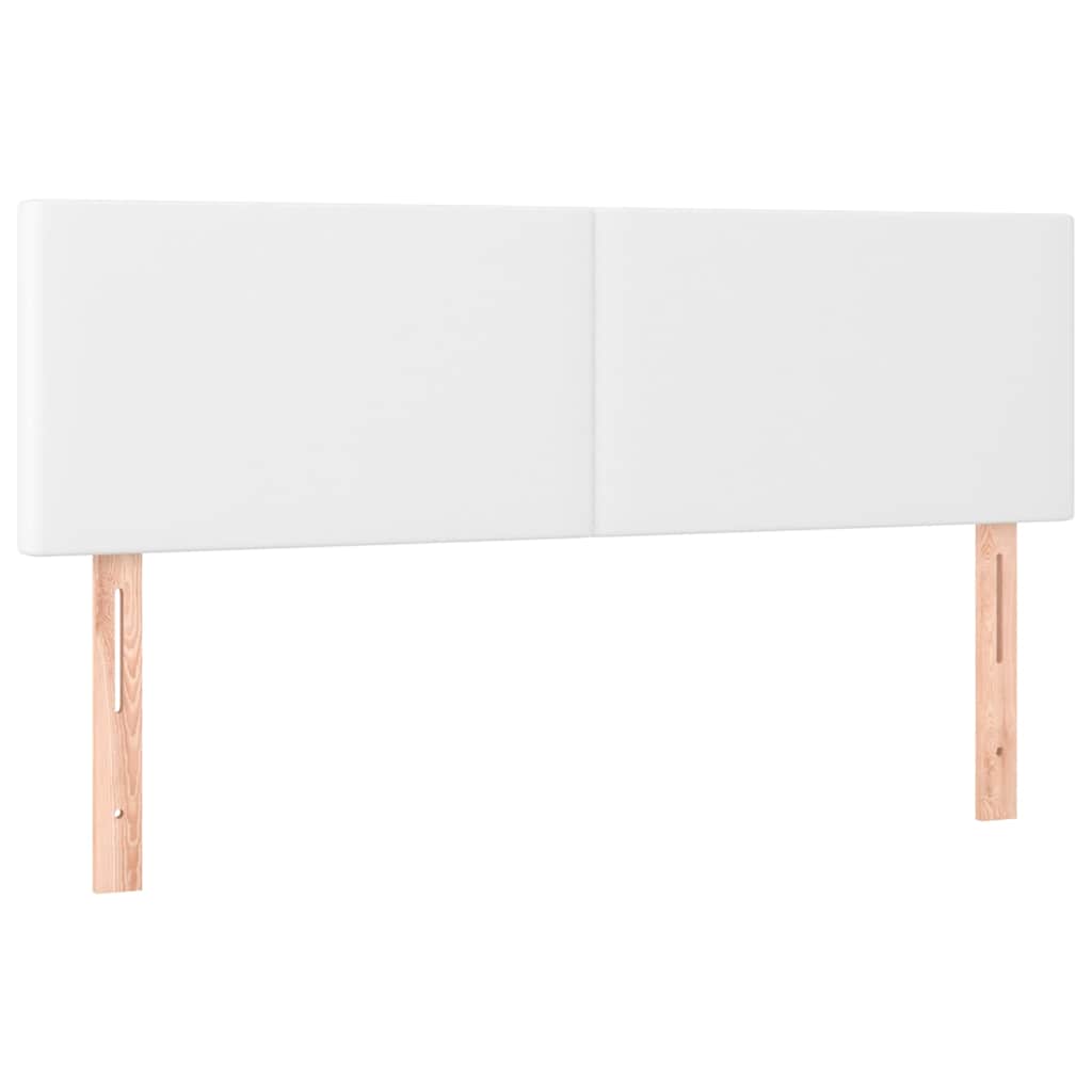 Vidaxl hoofdborden 2 st 72x5x78 88 cm kunstleer wit