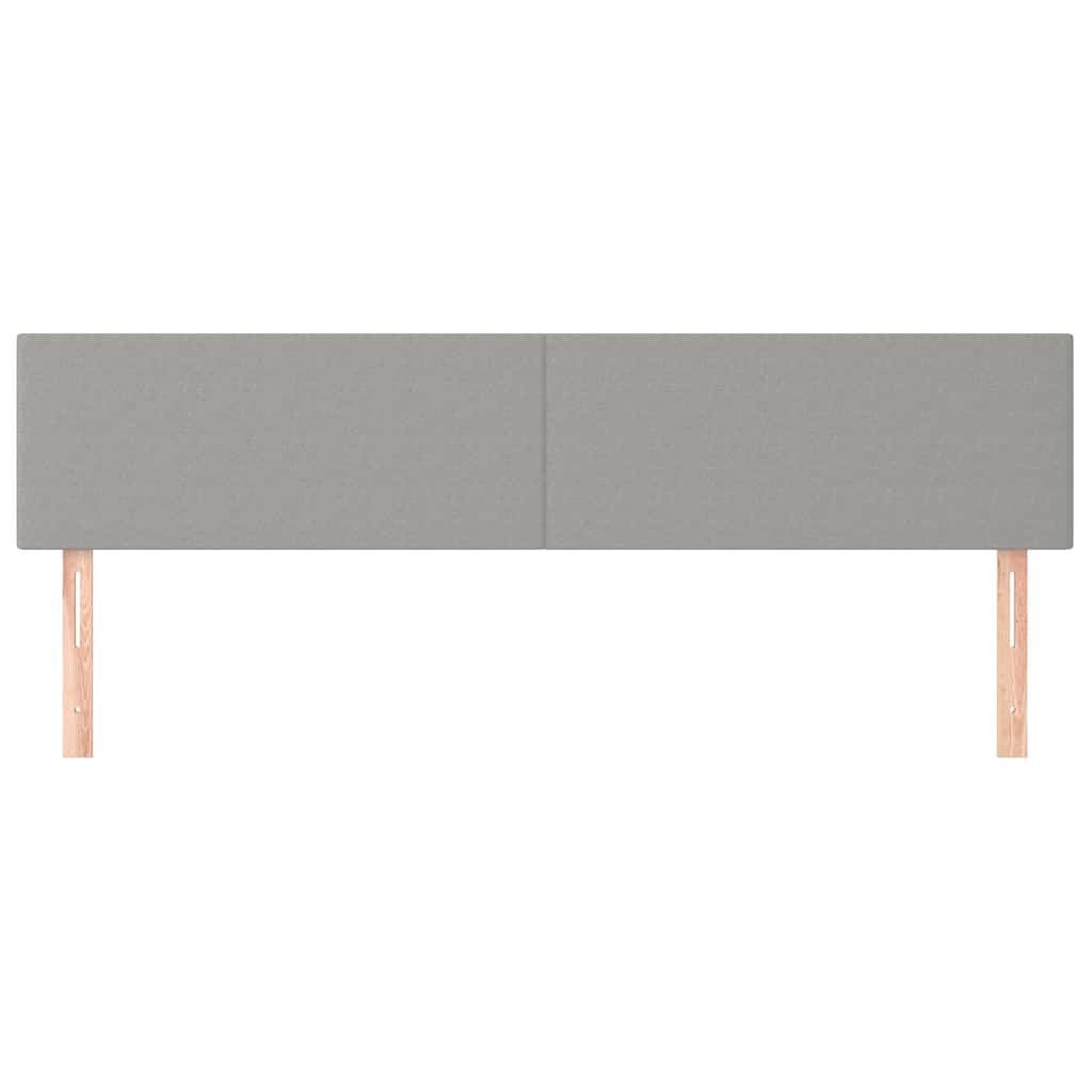 Vidaxl hoofdborden 2 st 90x5x78 88 cm stof lichtgrijs