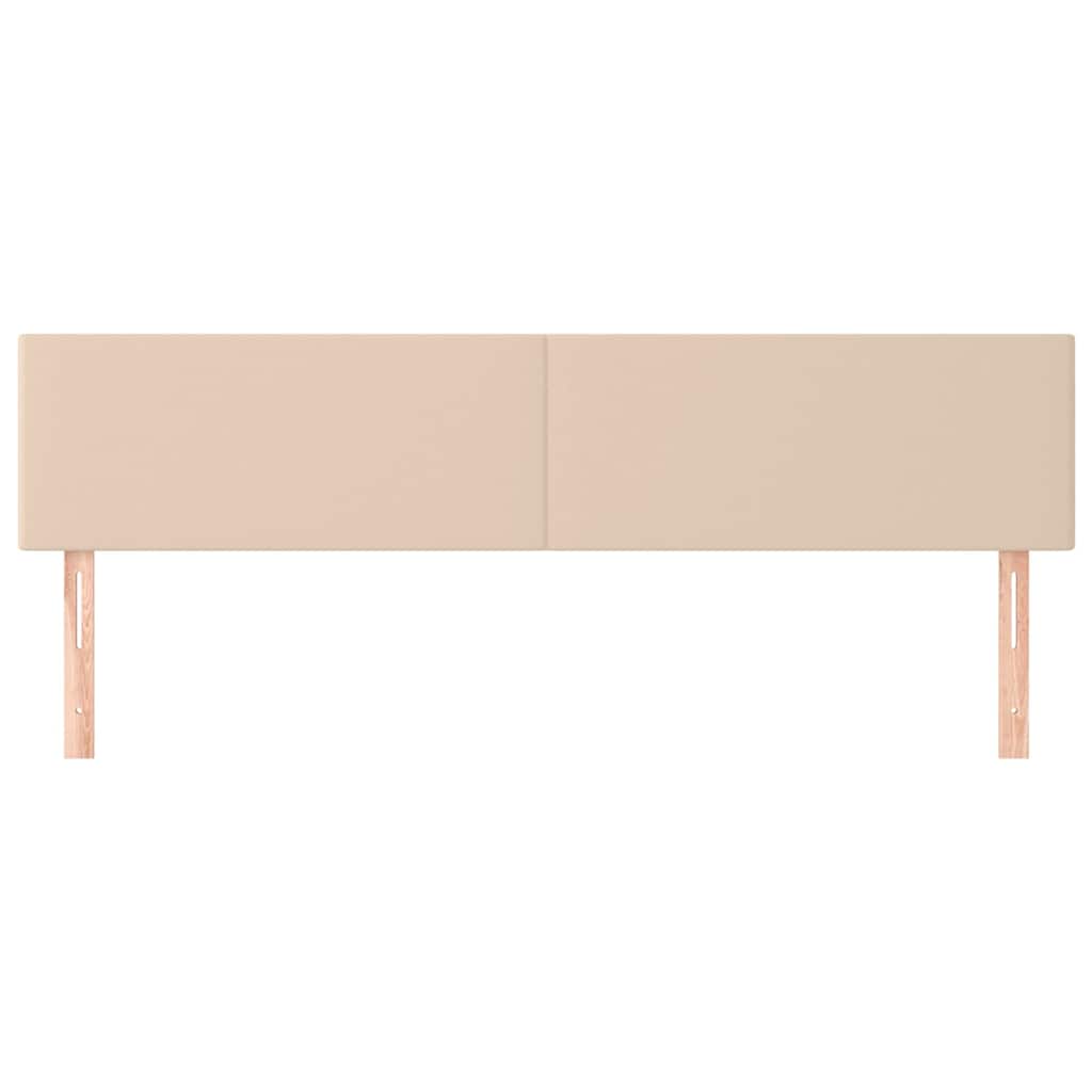 Vidaxl hoofdborden 2 st 90x5x78 88 cm kunstleer cappuccinokleurig