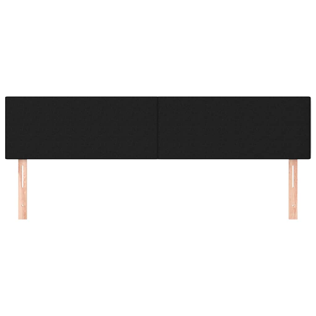 Vidaxl hoofdborden 2 st 100x5x78 88 cm stof zwart