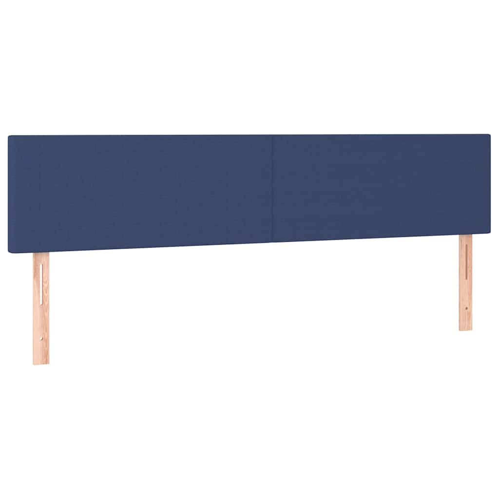 Vidaxl hoofdborden 2 st 100x5x78 88 cm stof blauw