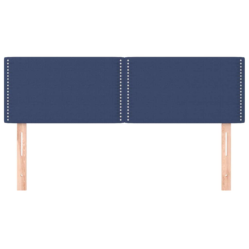Vidaxl hoofdborden 2 st 72x5x78 88 cm stof blauw