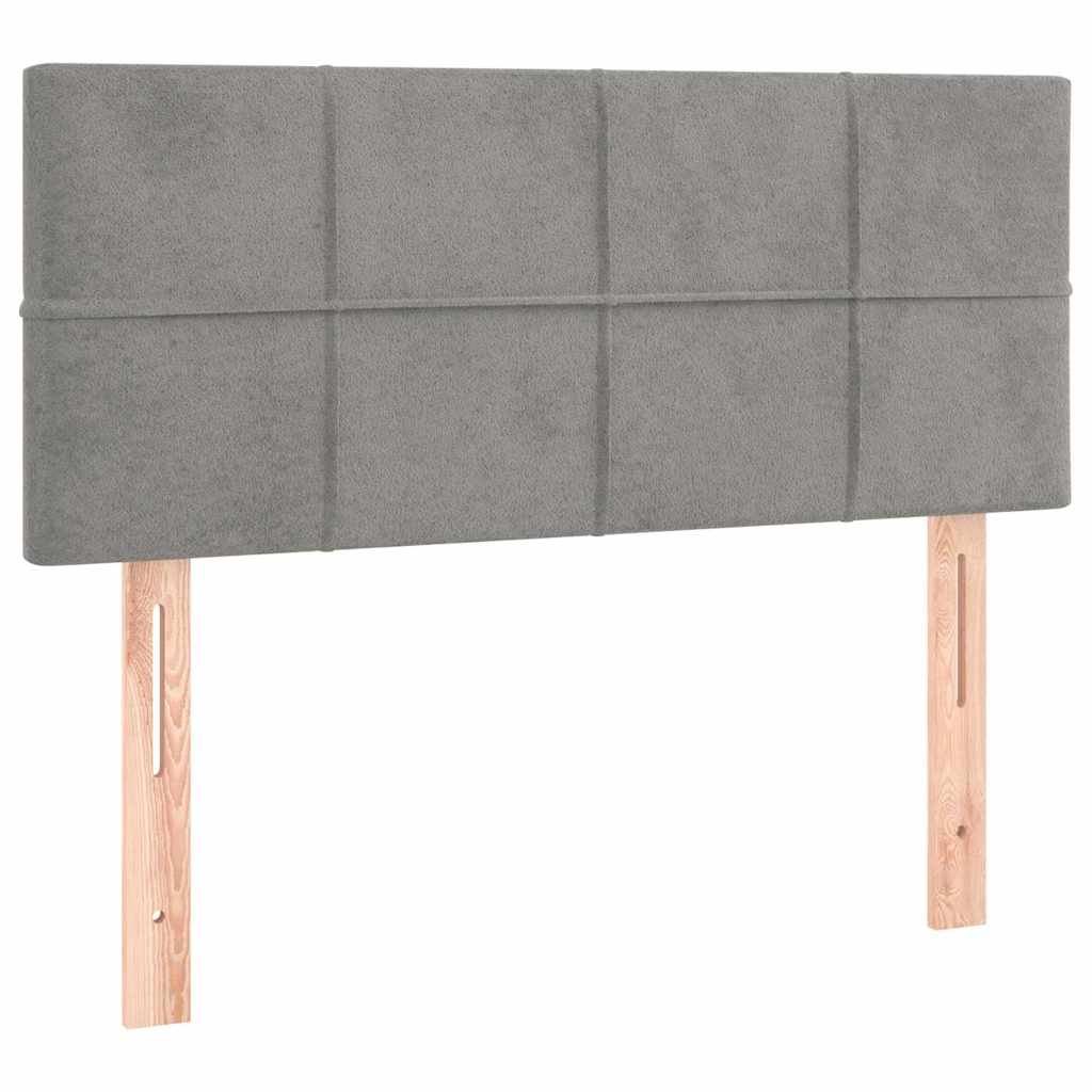 Vidaxl hoofdbord 90x5x78 88 cm fluweel lichtgrijs