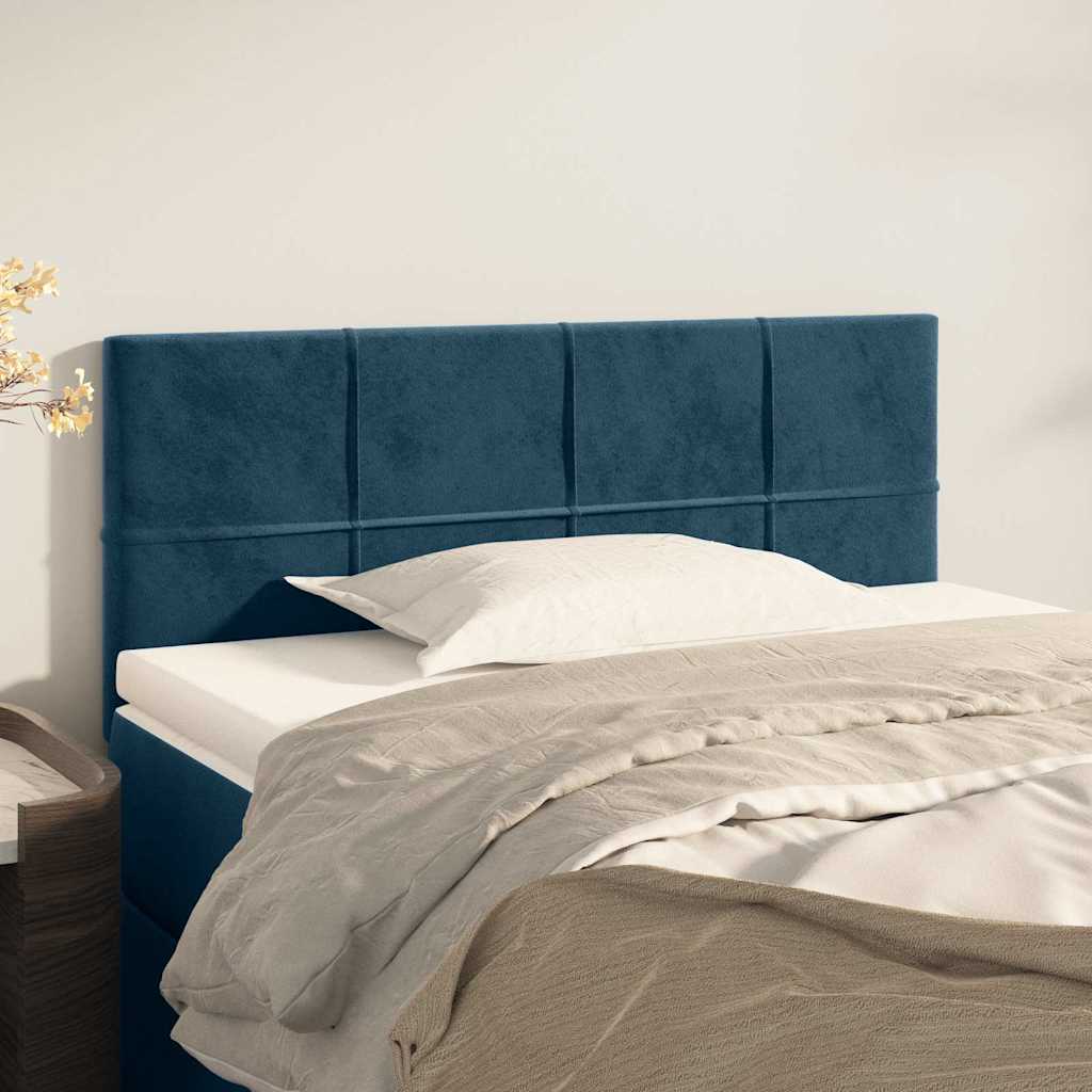 Vidaxl hoofdbord 90x5x78 88 cm fluweel donkerblauw