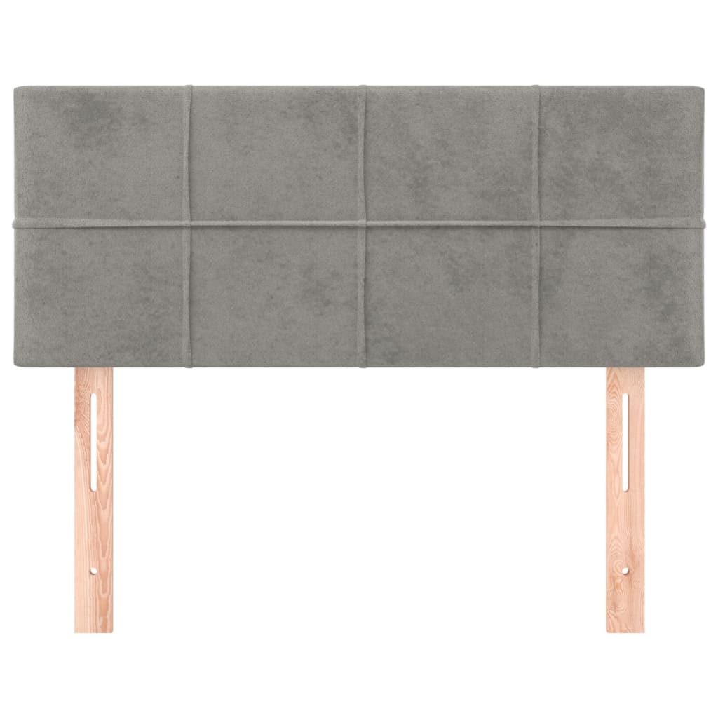 Vidaxl hoofdbord 100x5x78 88 cm fluweel lichtgrijs