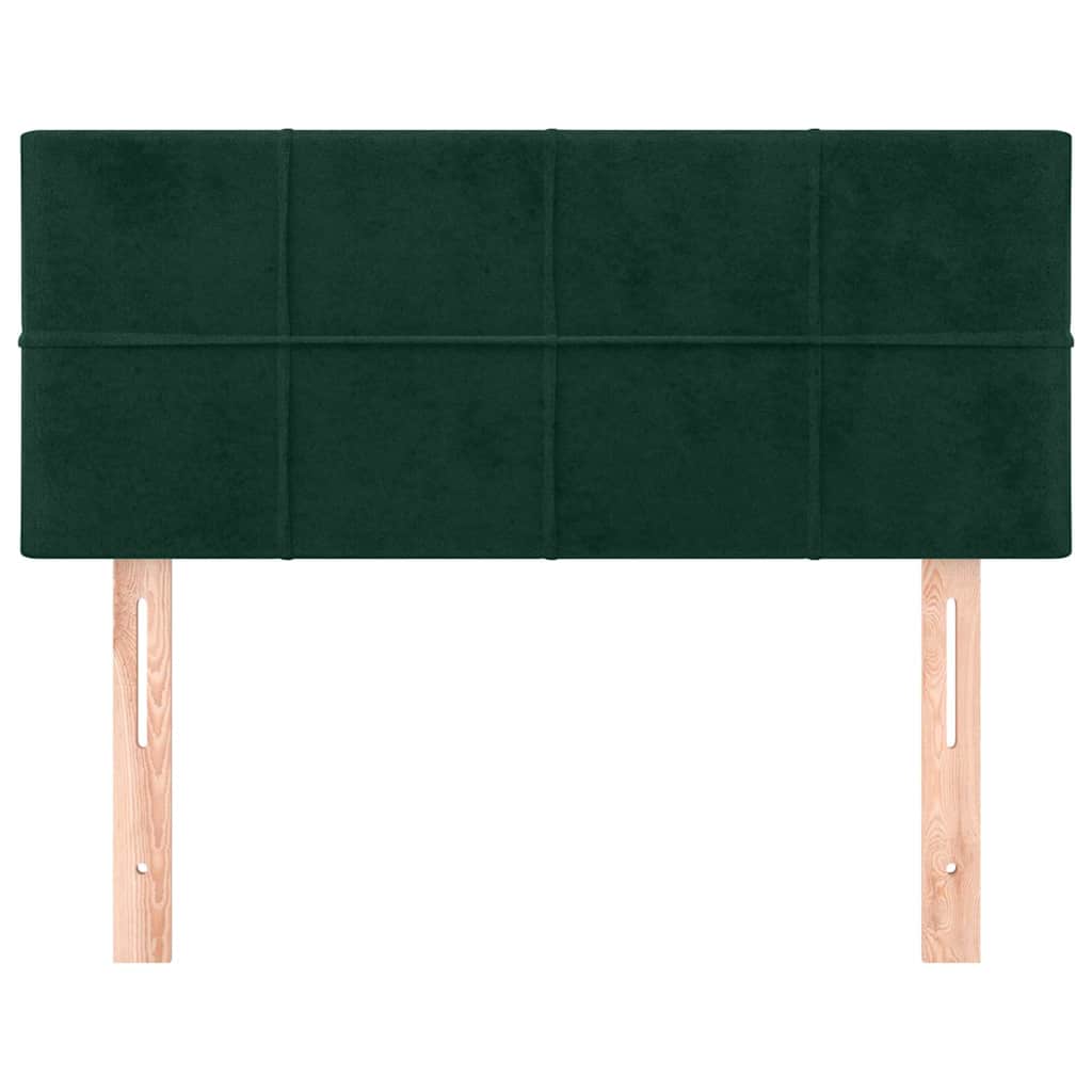 Vidaxl hoofdbord 100x5x78 88 cm fluweel donkergroen