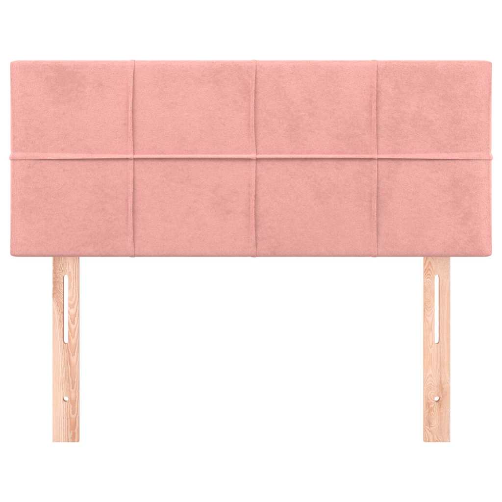 Vidaxl hoofdbord 100x5x78 88 cm fluweel roze