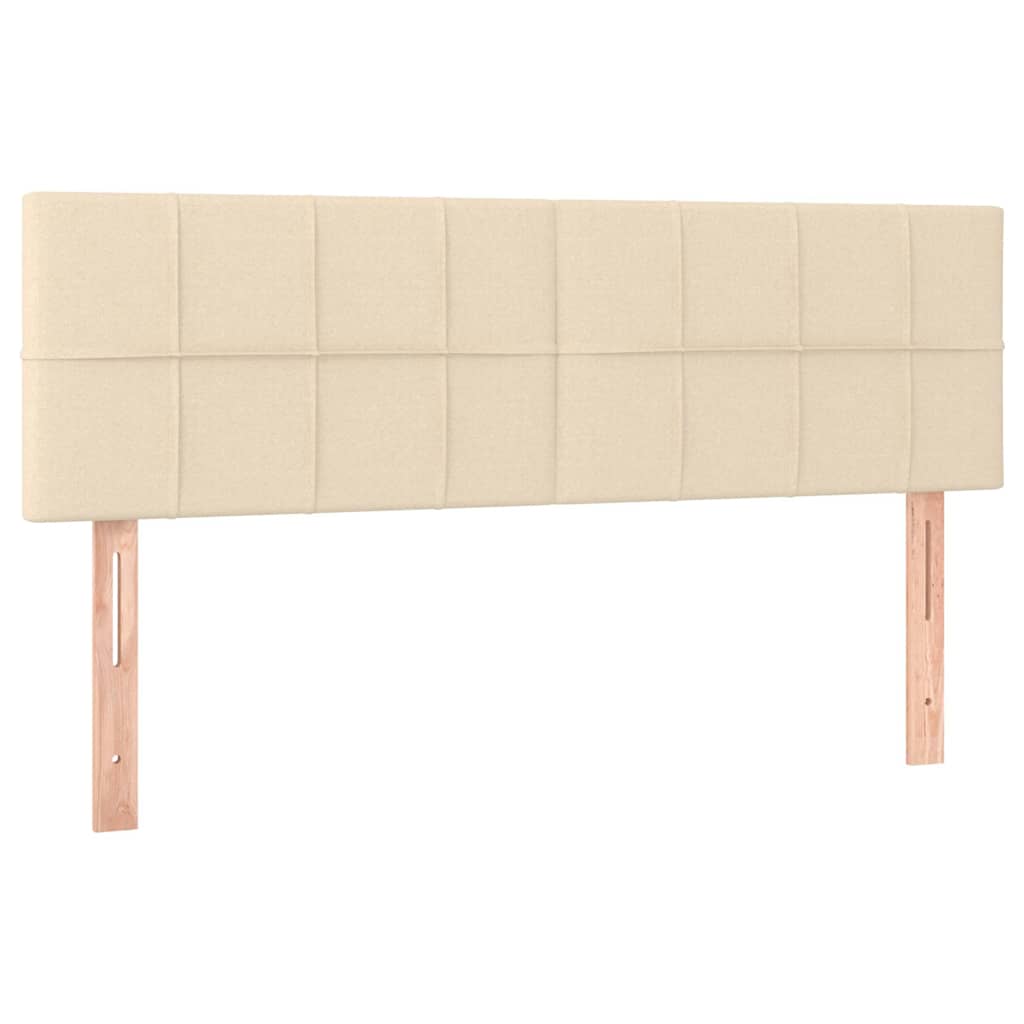 Vidaxl hoofdborden 2 st 72x5x78 88 cm stof crèmekleurig