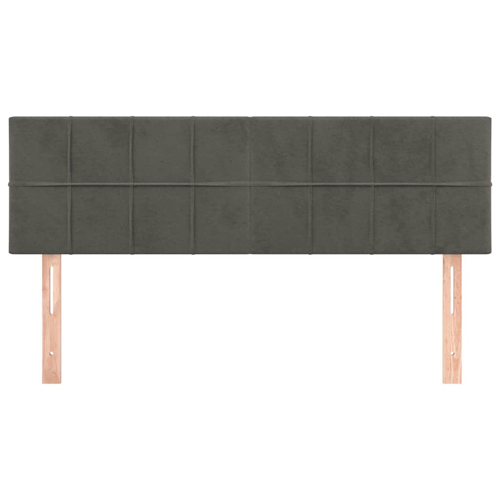 Vidaxl hoofdborden 2 st 72x5x78 88 cm fluweel donkergrijs