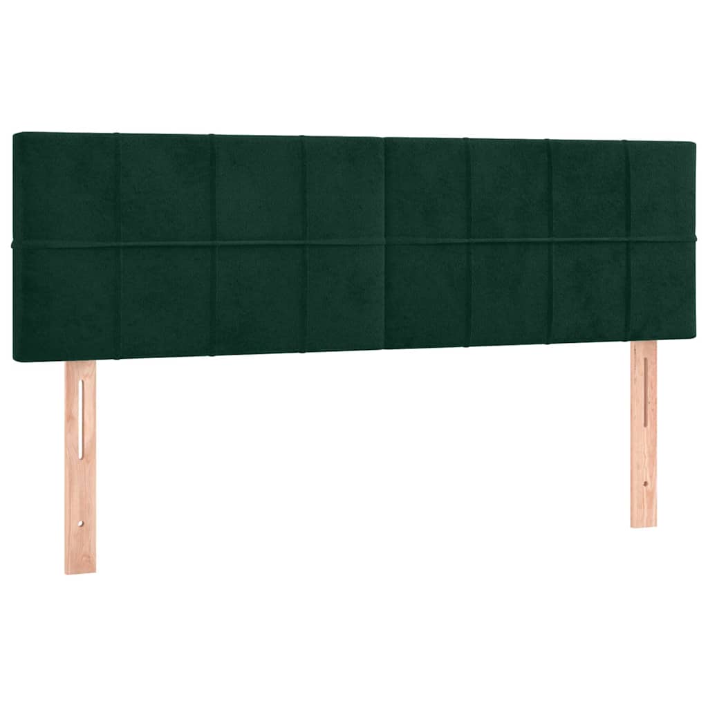 Vidaxl hoofdborden 2 st 72x5x78 88 cm fluweel donkergroen