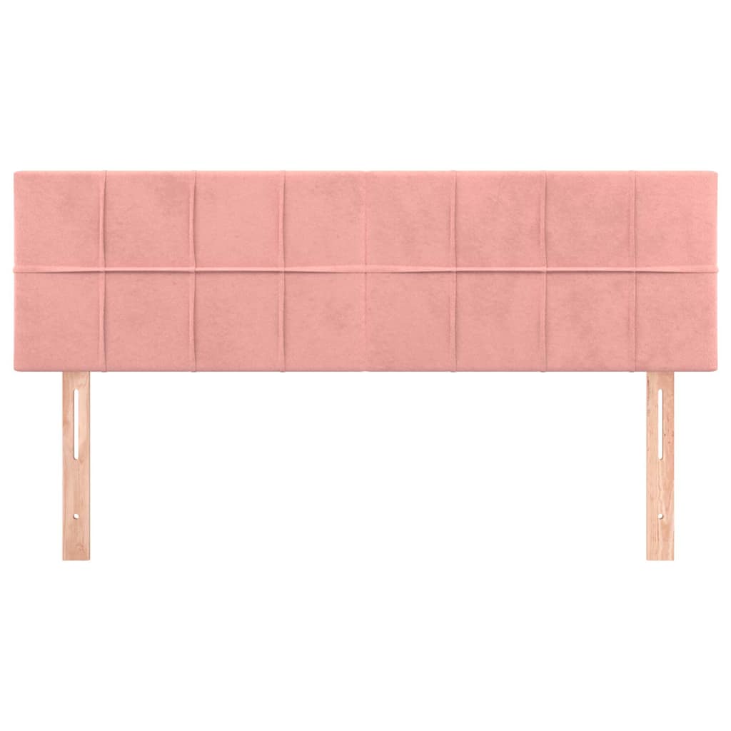 Vidaxl hoofdborden 2 st 72x5x78 88 cm fluweel roze