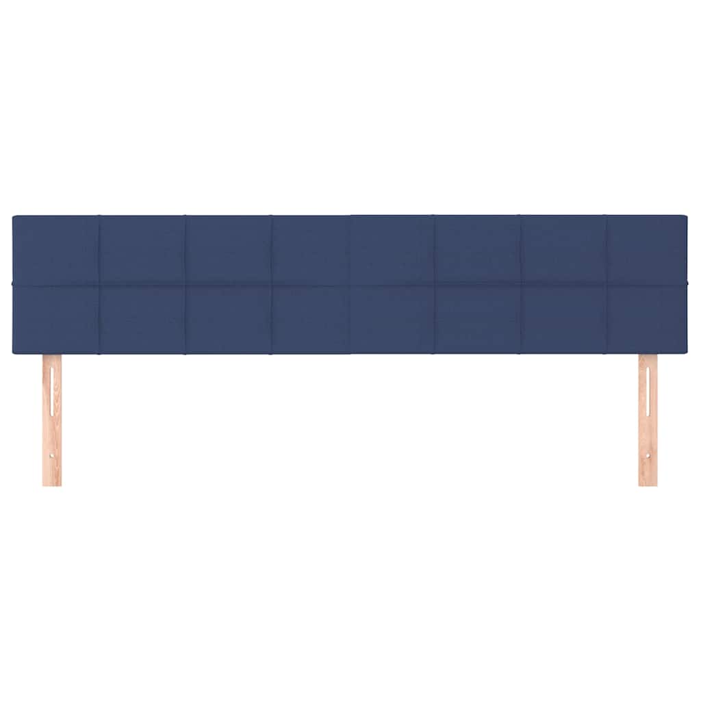 Vidaxl hoofdborden 2 st 80x5x78 88 cm stof blauw