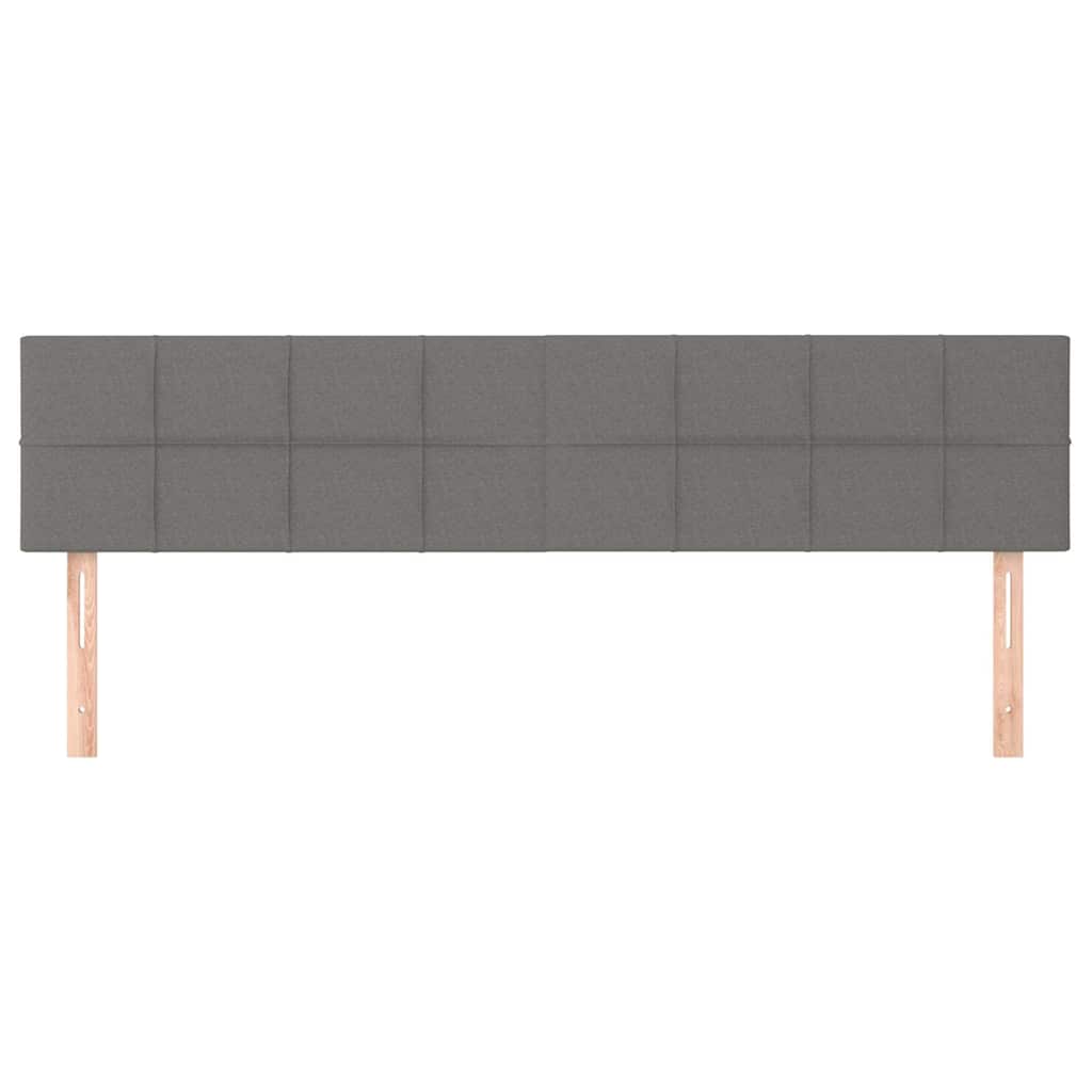 Vidaxl hoofdborden 2 st 90x5x78 88 cm stof donkergrijs