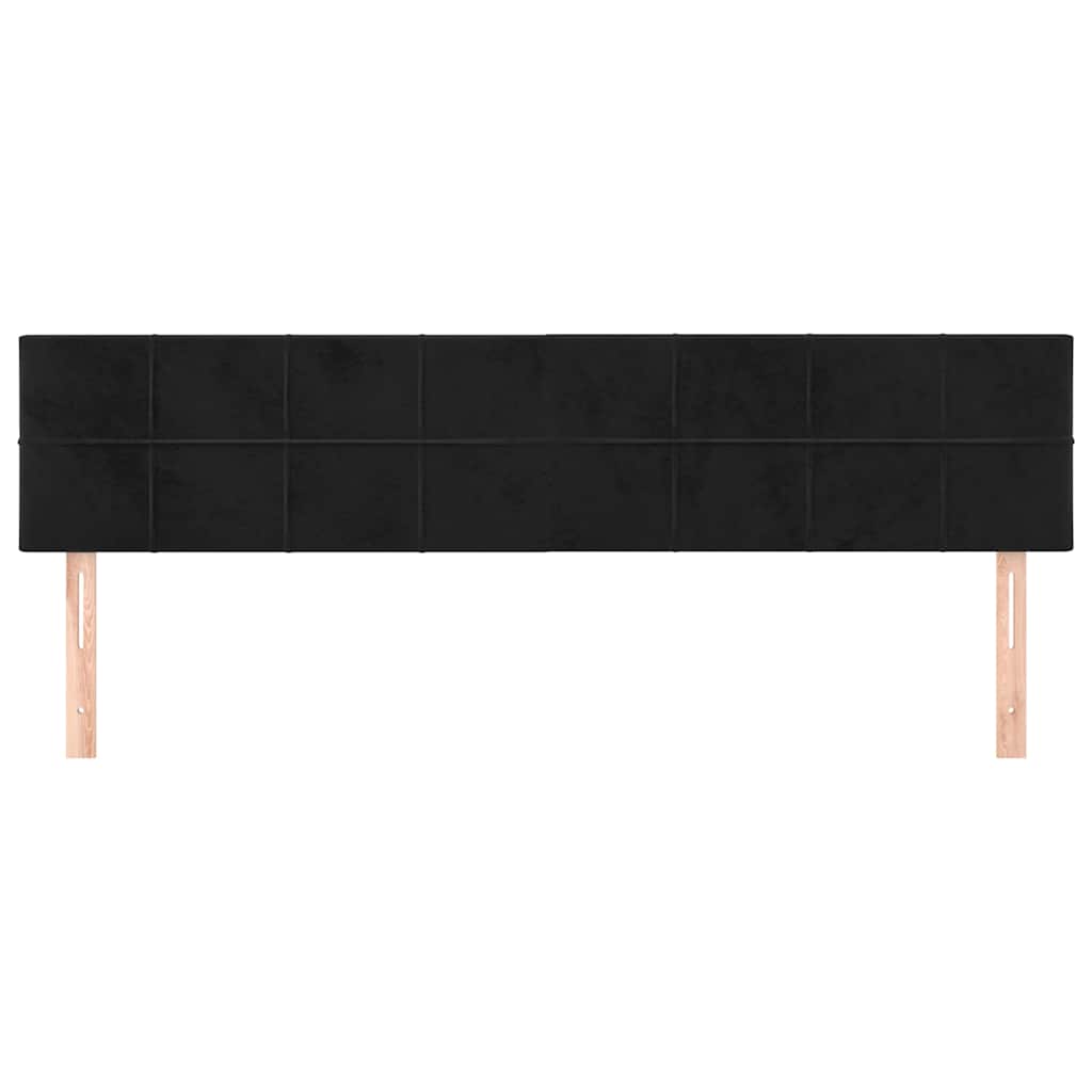 Vidaxl hoofdborden 2 st 90x5x78 88 cm fluweel zwart