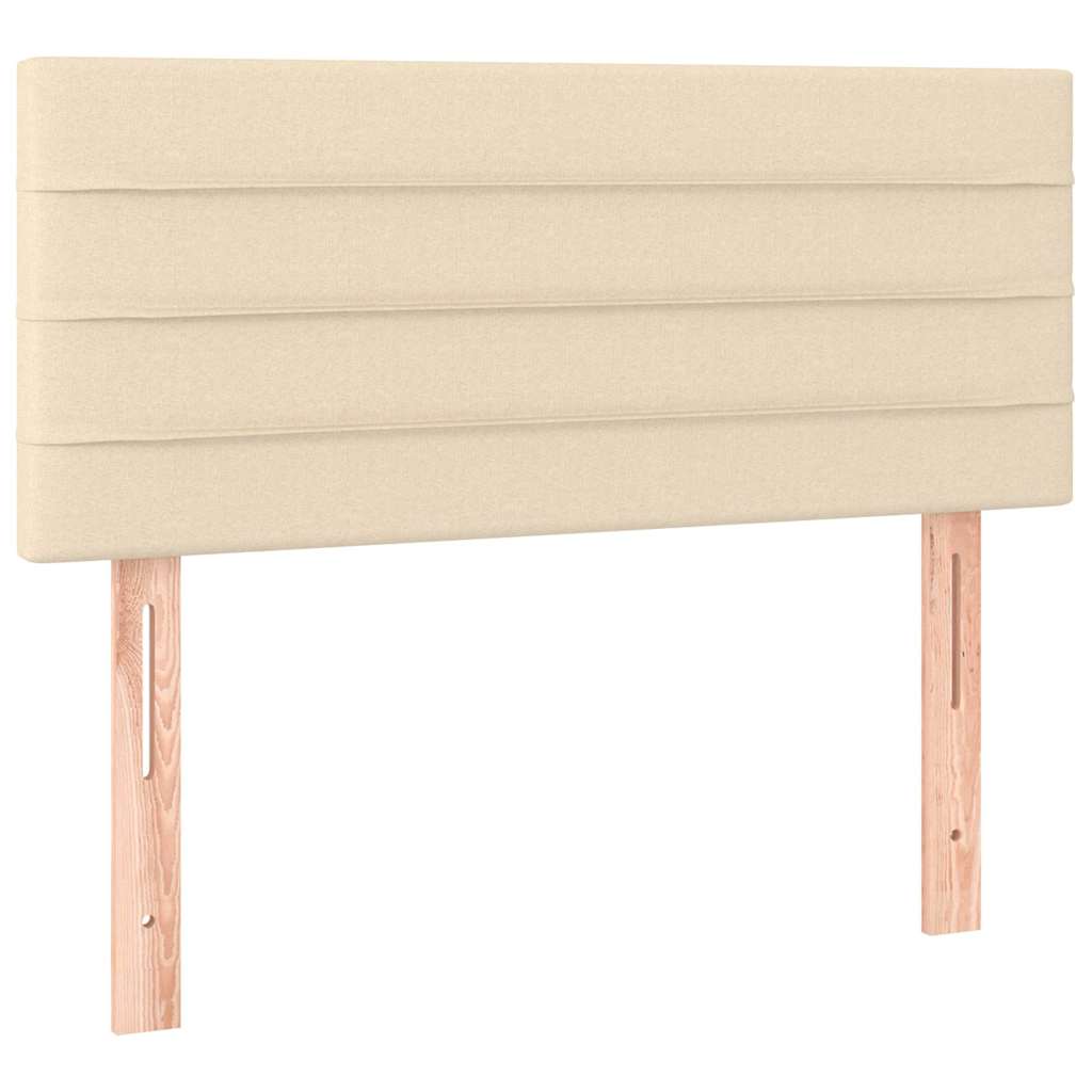 Vidaxl hoofdbord 90x5x78 88 cm stof crèmekleurig