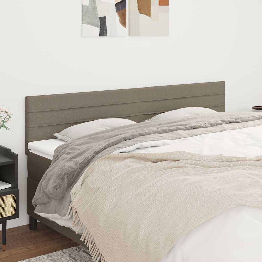 Vidaxl hoofdborden 2 st 80x5x78 88 cm stof taupe