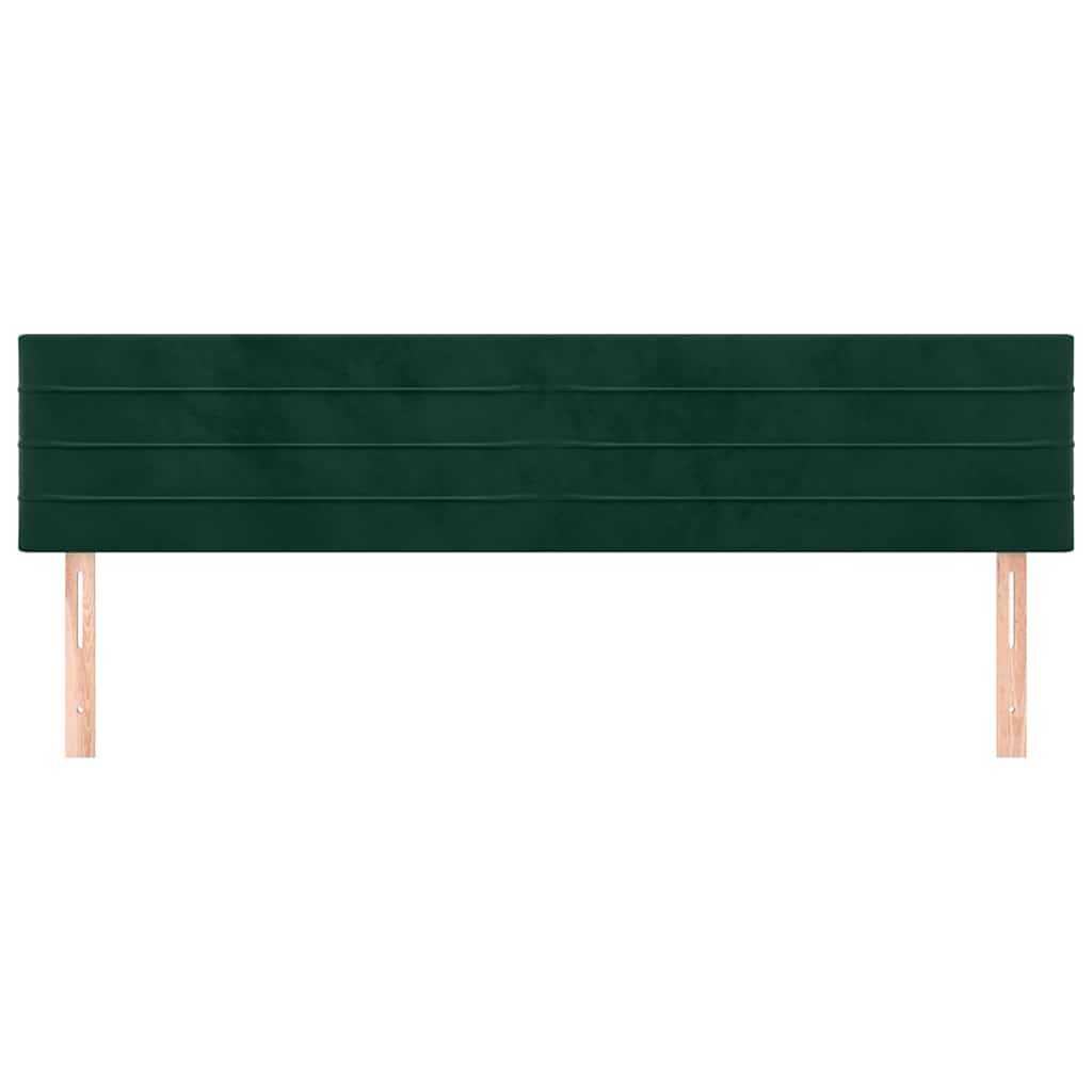 Vidaxl hoofdborden 2 st 80x5x78 88 cm fluweel donkergroen