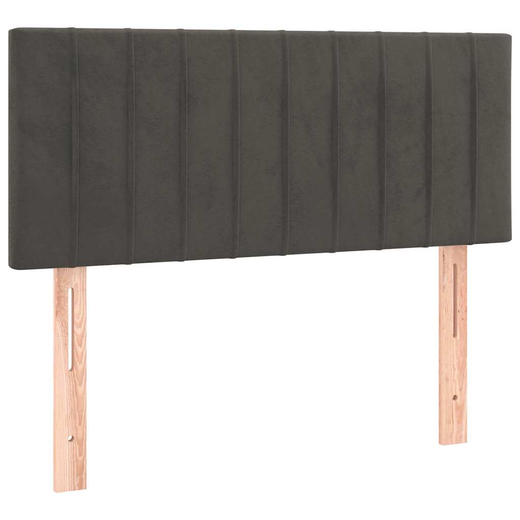 Vidaxl hoofdbord 80x5x78 88 cm fluweel donkergrijs
