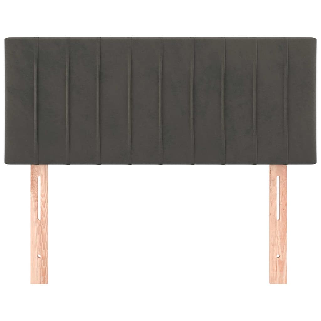 Vidaxl hoofdbord 80x5x78 88 cm fluweel donkergrijs