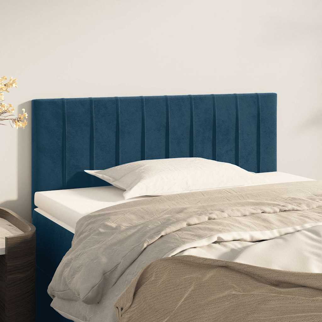 Vidaxl hoofdbord 90x5x78 88 cm fluweel donkerblauw