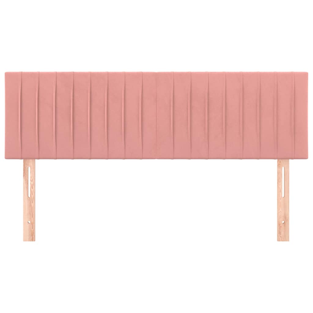 Vidaxl hoofdborden 2 st 72x5x78 88 cm fluweel roze