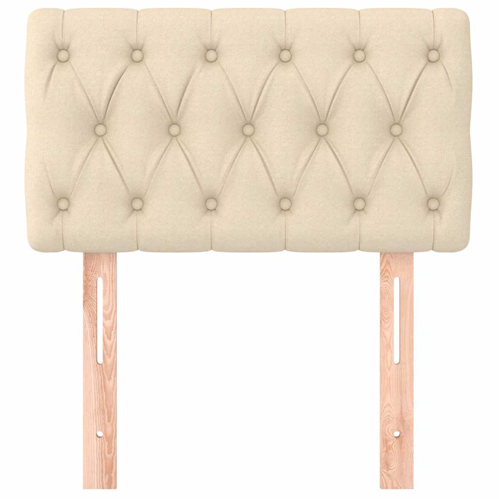 Vidaxl hoofdbord 80x7x78 88 cm stof crèmekleurig