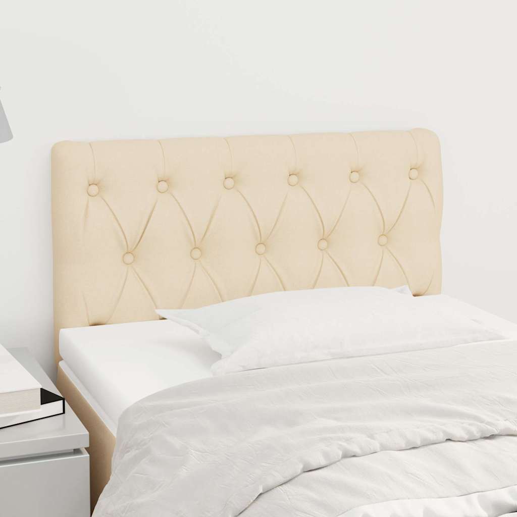Vidaxl hoofdbord 80x7x78 88 cm stof crèmekleurig