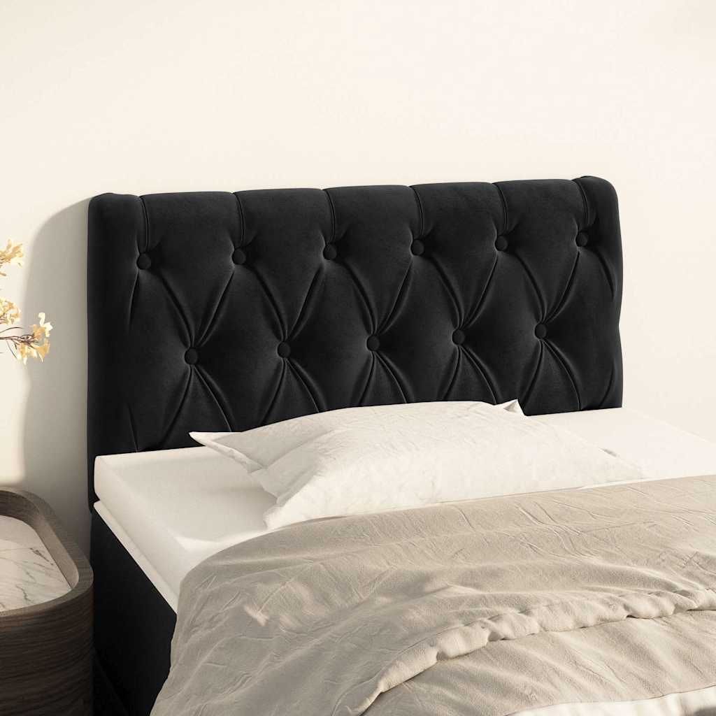 Vidaxl hoofdbord 80x7x78 88 cm fluweel zwart