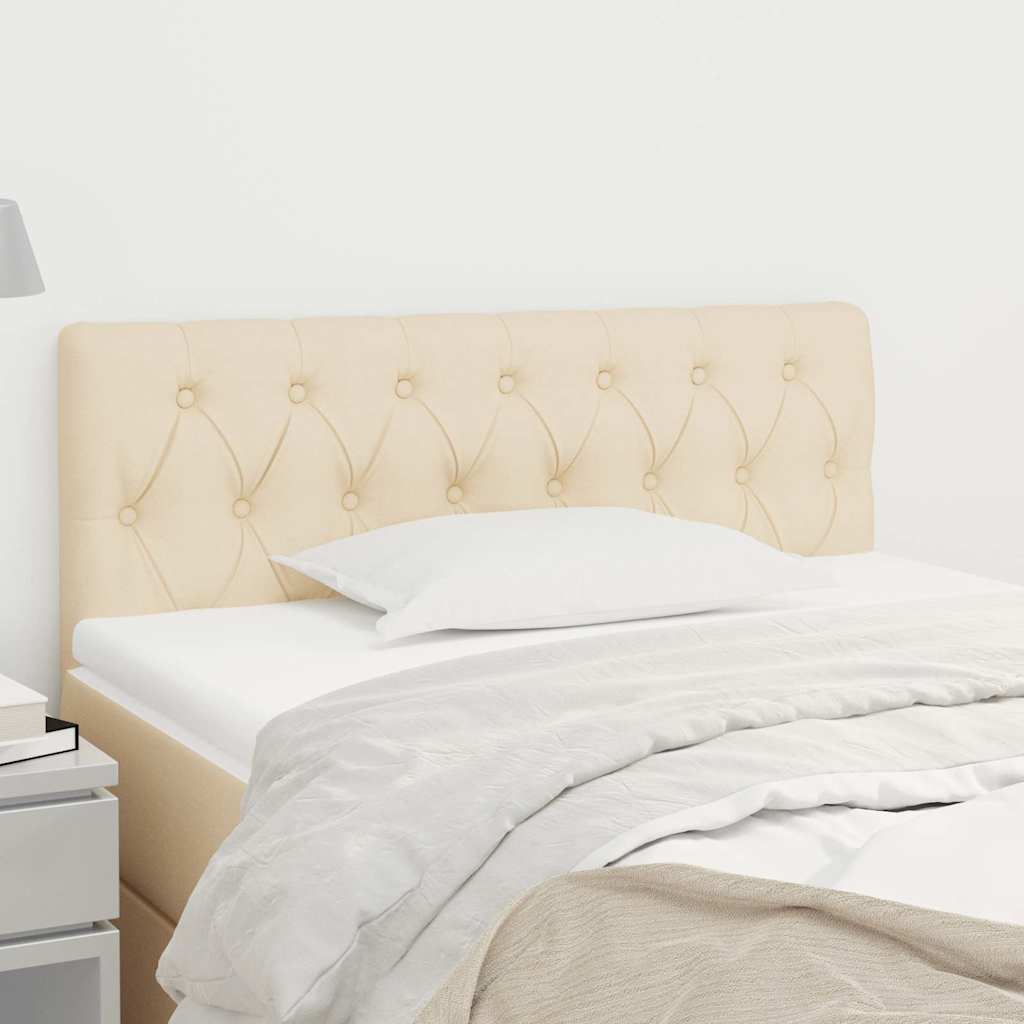 Vidaxl hoofdbord 90x7x78 88 cm stof crèmekleurig