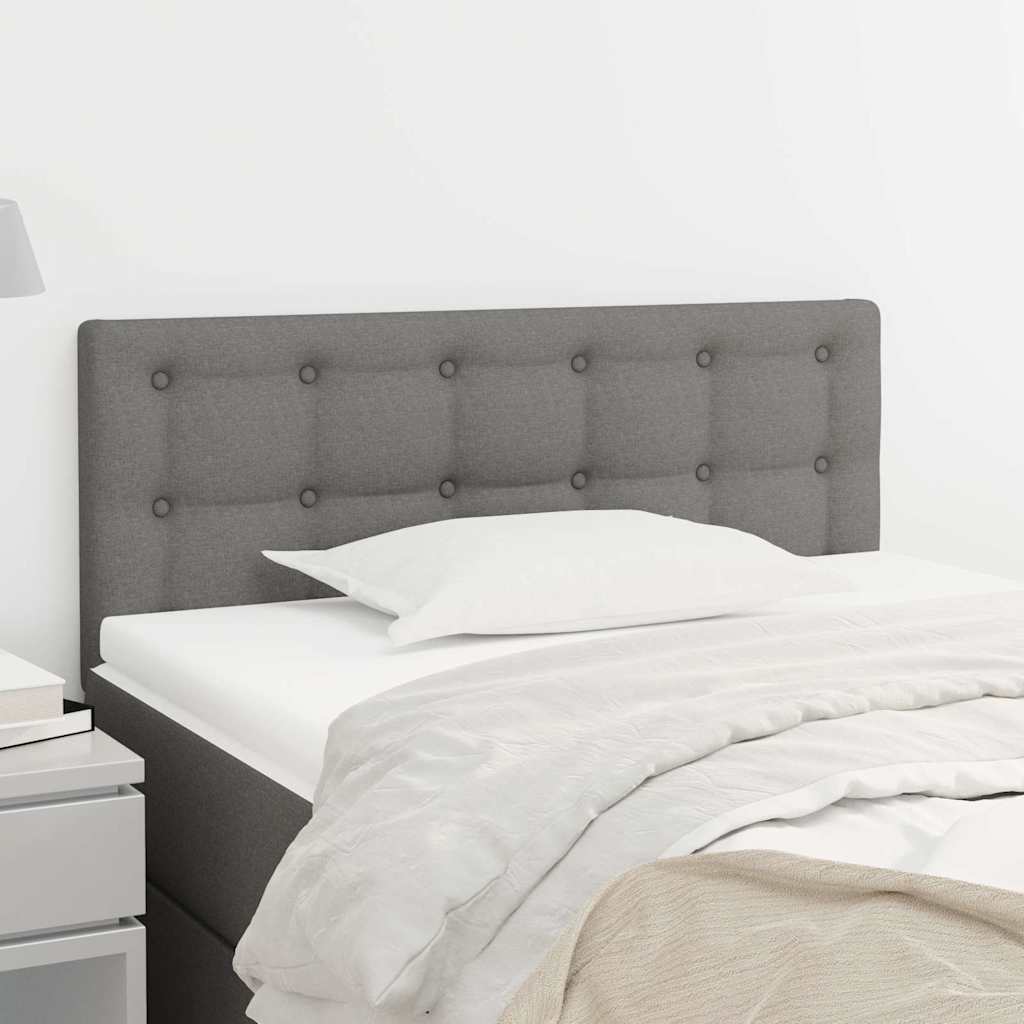 Vidaxl hoofdbord 80x5x78 88 cm stof donkergrijs