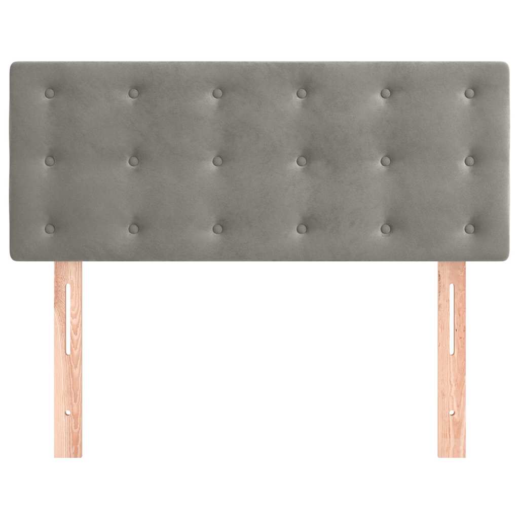 Vidaxl hoofdbord 80x5x78 88 cm fluweel lichtgrijs