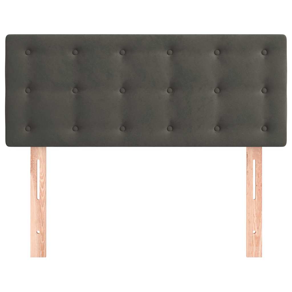 Vidaxl hoofdbord 80x5x78 88 cm fluweel donkergrijs