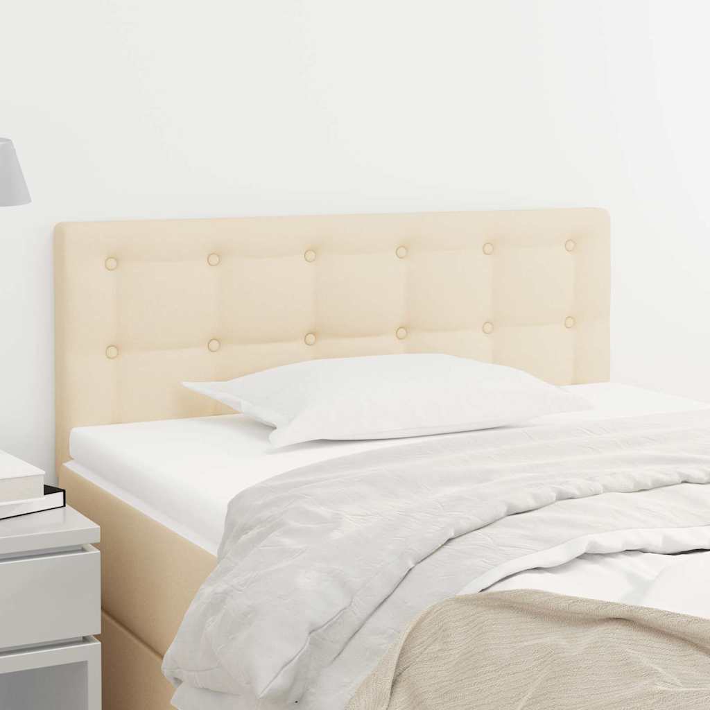 Vidaxl hoofdbord 90x5x78 88 cm stof crèmekleurig