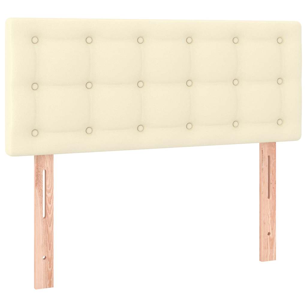 Vidaxl hoofdbord 100x5x78 88 cm kunstleer crèmekleurig