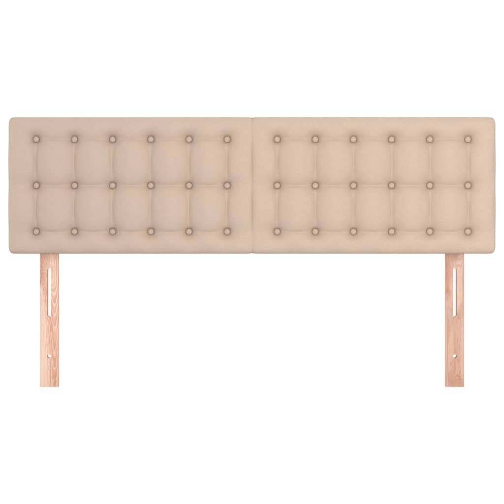 Vidaxl hoofdborden 2 st 72x5x78 88 cm kunstleer cappuccinokleurig