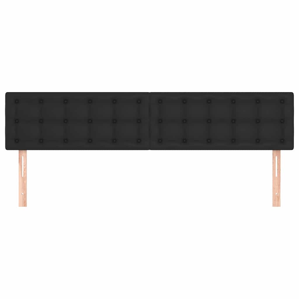 Vidaxl hoofdborden 2 st 100x5x78 88 cm kunstleer zwart