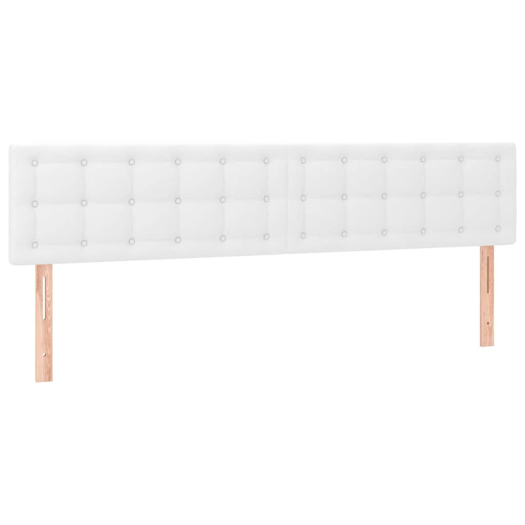Vidaxl hoofdborden 2 st 100x5x78 88 cm kunstleer wit