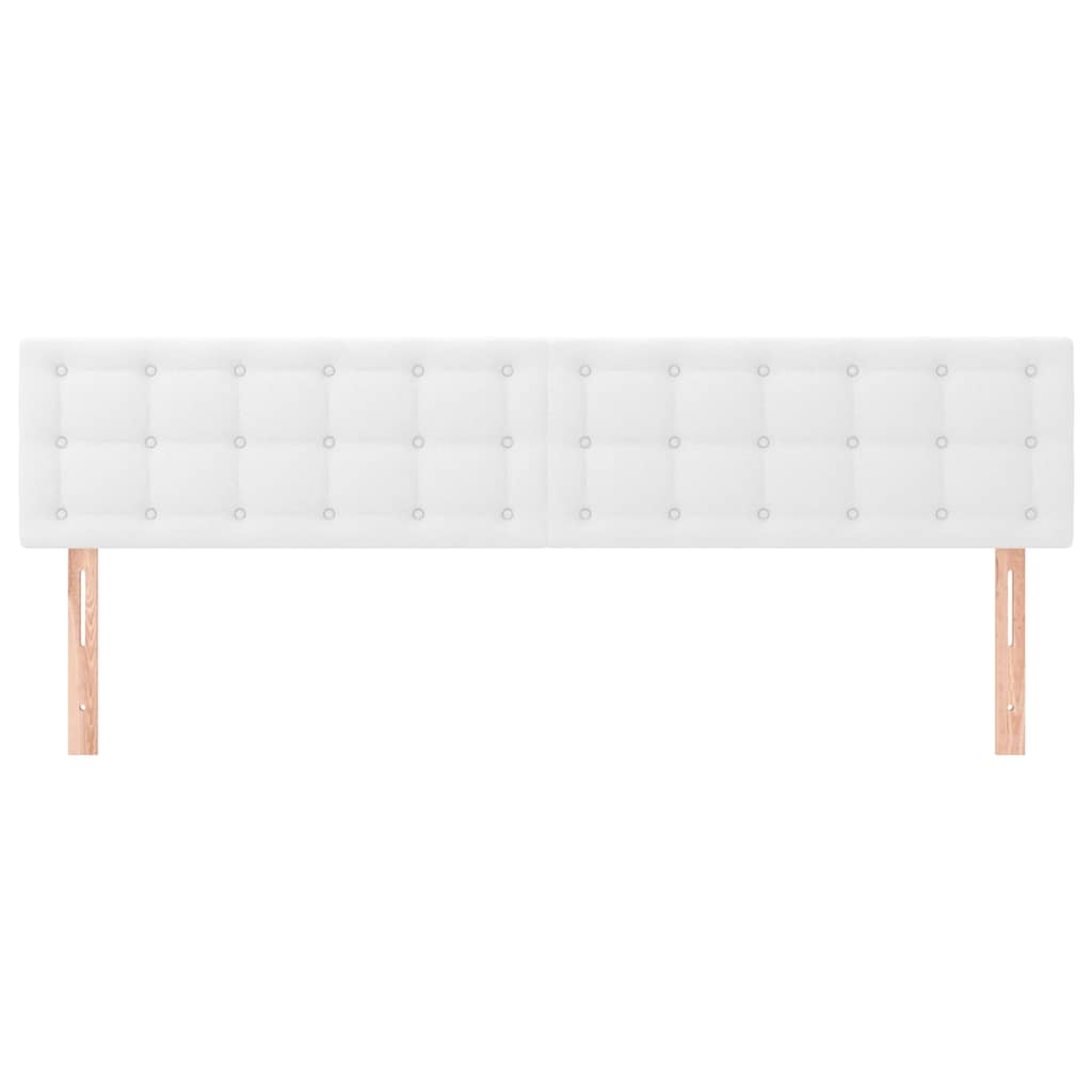 Vidaxl hoofdborden 2 st 100x5x78 88 cm kunstleer wit