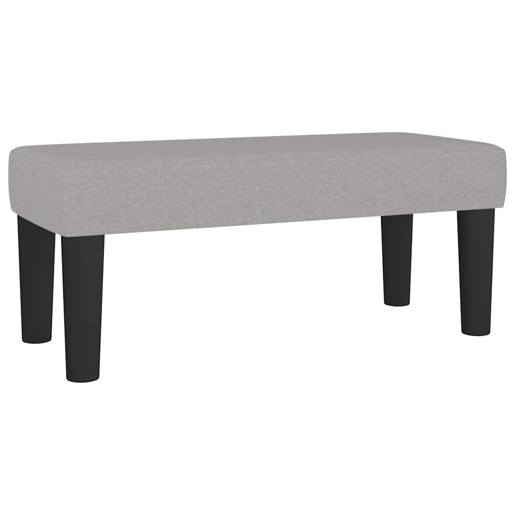 Vidaxl bankje 70x30x30 cm stof lichtgrijs