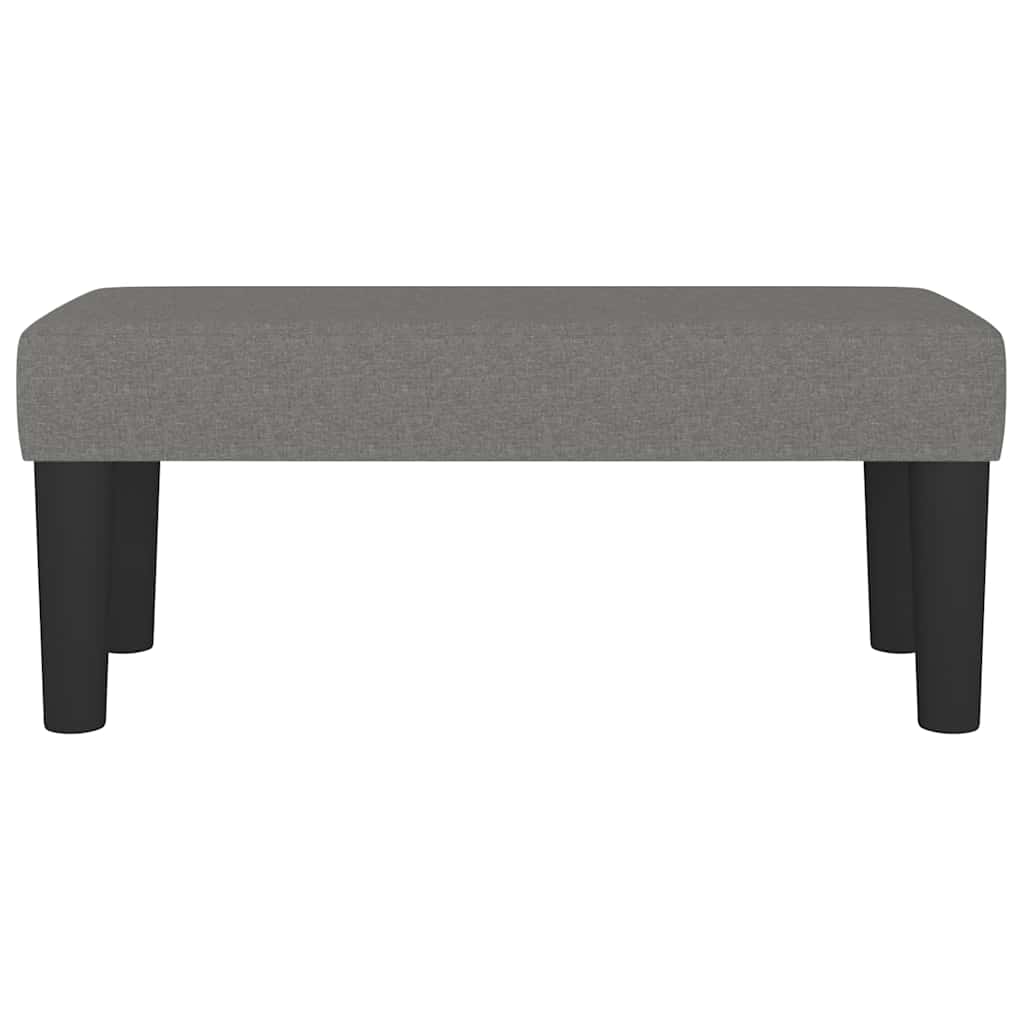 Vidaxl bankje 70x30x30 cm stof donkergrijs