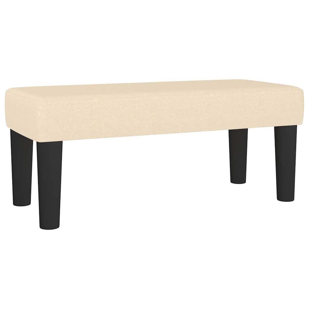 Vidaxl bankje 70x30x30 cm stof crèmekleurig