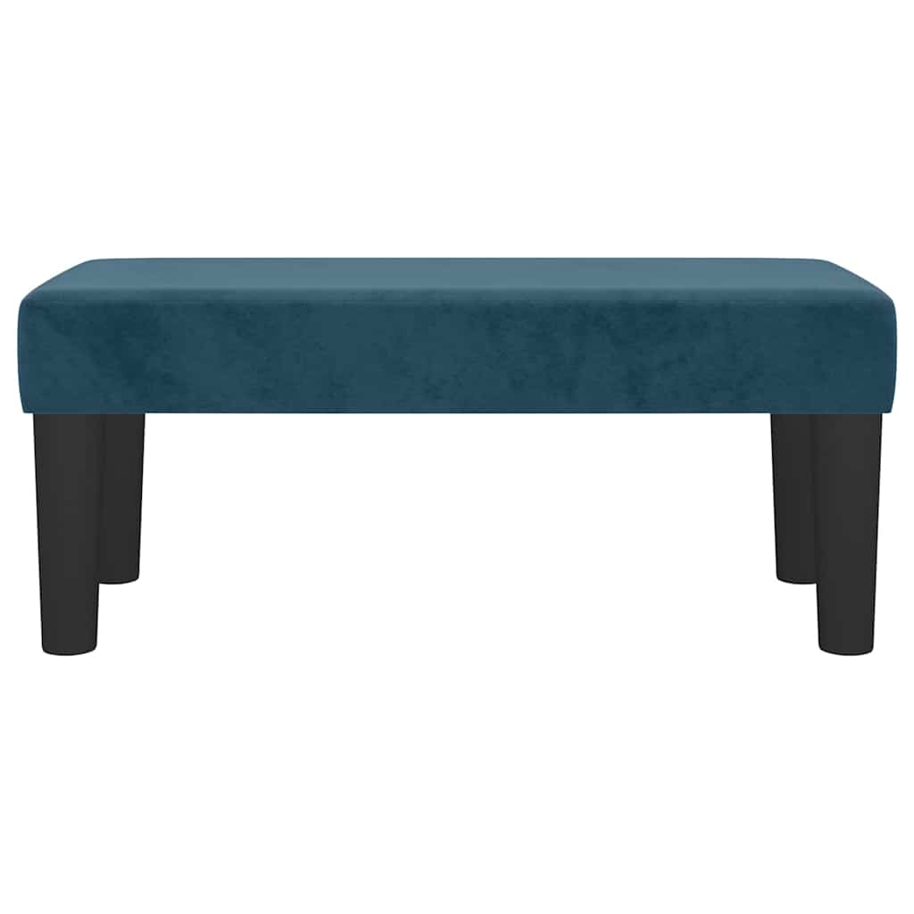 Vidaxl bankje 70x30x30 cm fluweel donkerblauw