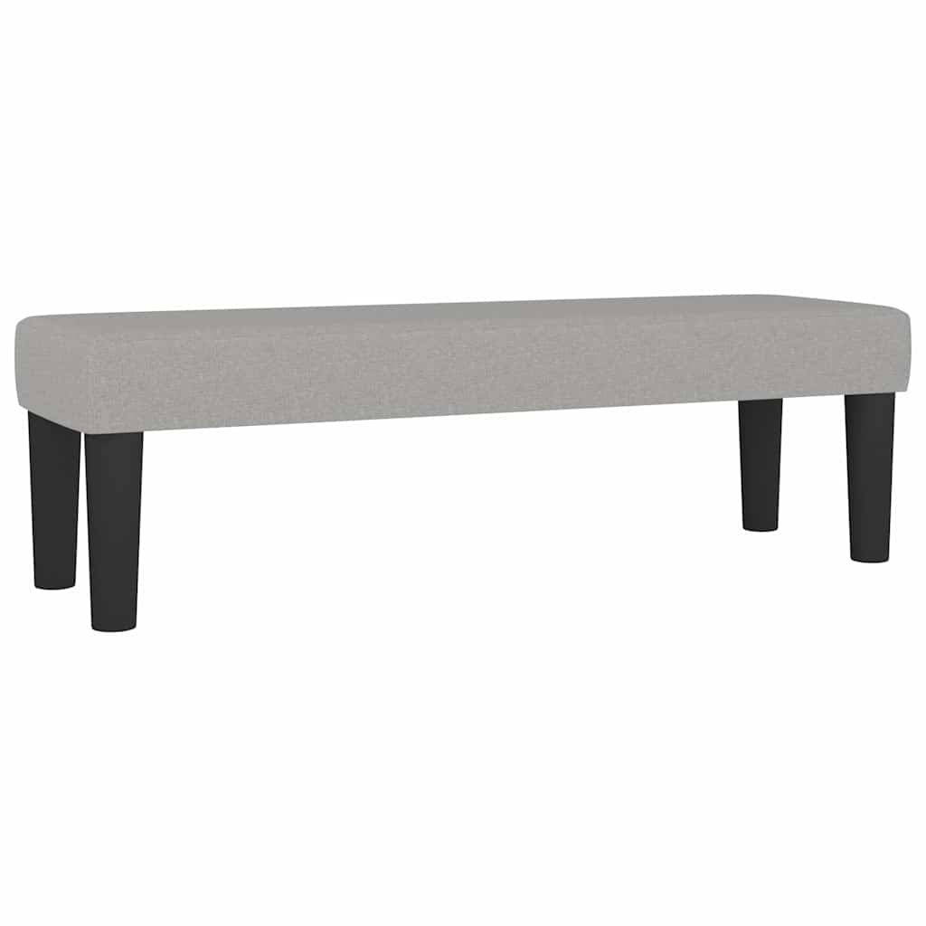 Vidaxl bankje 100x30x30 cm stof lichtgrijs