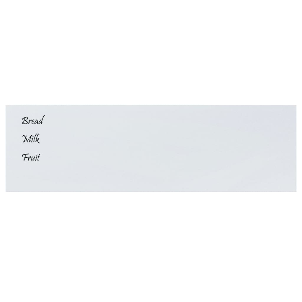Vidaxx Magnettafel für die Wand 100x30 cm Hartglas weiß